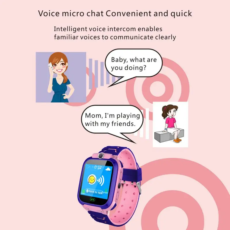 Q12 Водонепроницаемые Детские Смарт-часы SOS Antil-lost Smartwatch Детские 2G sim-карты часы трекер местоположения вызова умные часы
