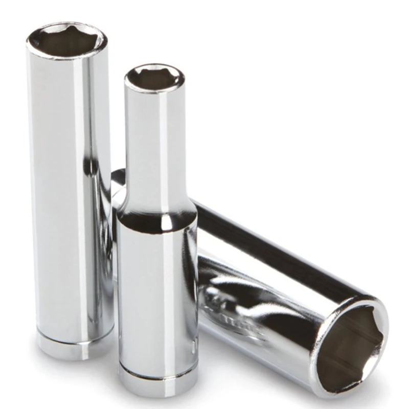 Профессиональный 8 шт. 3/8 дюймовый накопитель глубокий Набор торцевых головок, метрики, 10 мм-19 мм