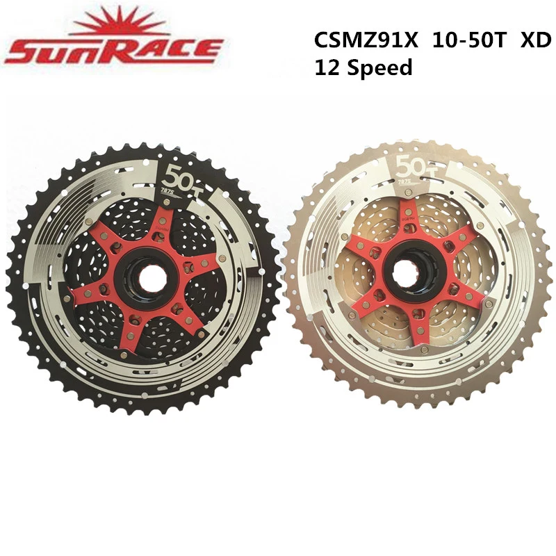 Кассета велосипедная Sunrace CSMX9X 11 скоростей 10 46T 12 Скоростей CSMZ91X 50T подходит для SRAM XD