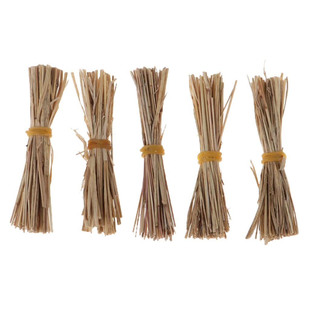 1/12 Dollhouse Miniature Accessories 5 Straps Thatch Straw Grass Room Garden Life Scenes Decor