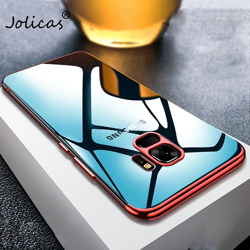Мягкий прозрачный чехол для Samsung Galaxy S6 S7 Edge S8 S9 Plus Note 8 9 силиконовая ультратонкая