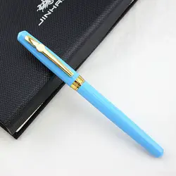 Творческий Авторучка Мини школьные ручки 0,38 мм тонкий наконечник золотой зажим подарок ручек для написания школьных принадлежностей 1 шт