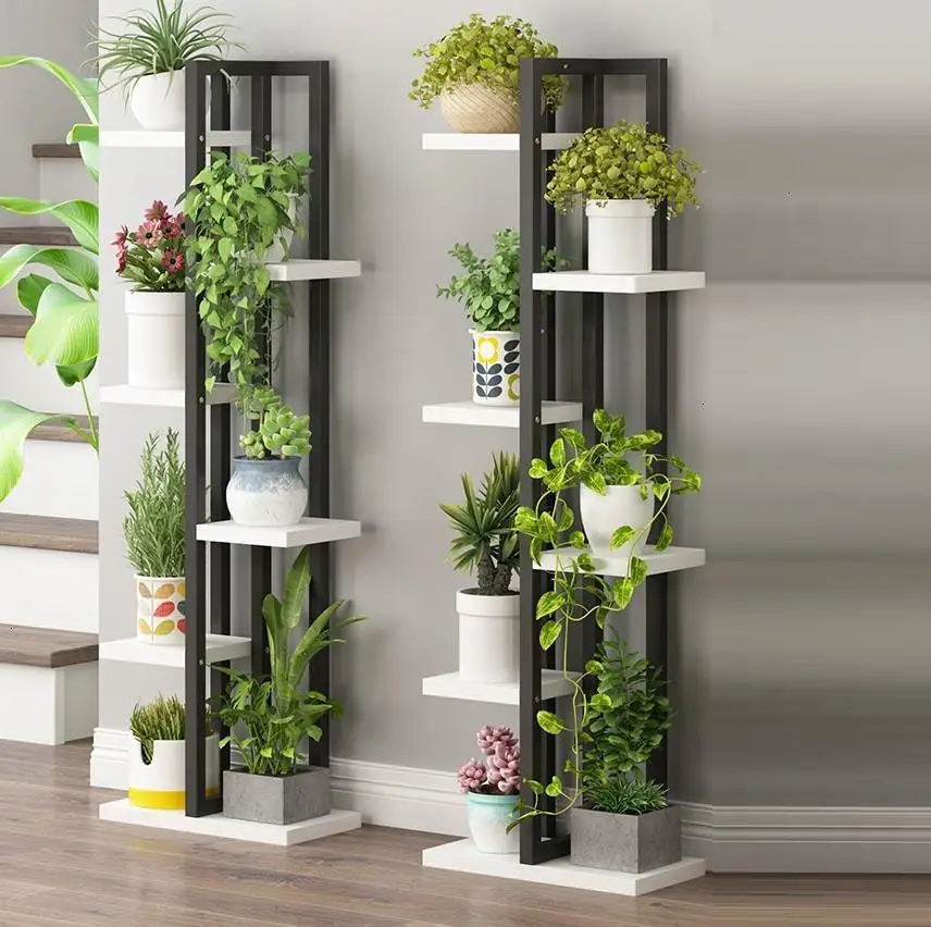Soporte Plantas Interior Estante Para Flores Wooden Shelves Ladder For Table Rack Outdoor Flower Stand Dekoration Plant Shelf