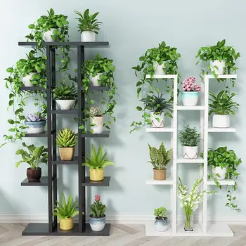 

Flower shelf home multi-storey indoor space wrought iron flower stand multi-layer living room balcony flower pot shelf