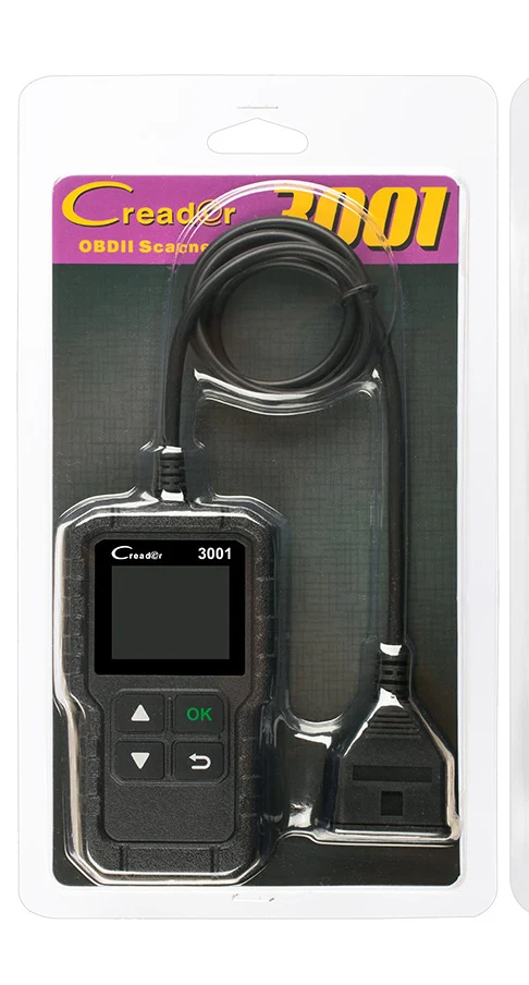 CR3001 полный OBD2 сканер OBD 2 считыватель кода двигателя Creader 3001 автомобильный диагностический инструмент PK AD310 ELM327 сканирующий инструмент для Bmw для Benz - Цвет: black