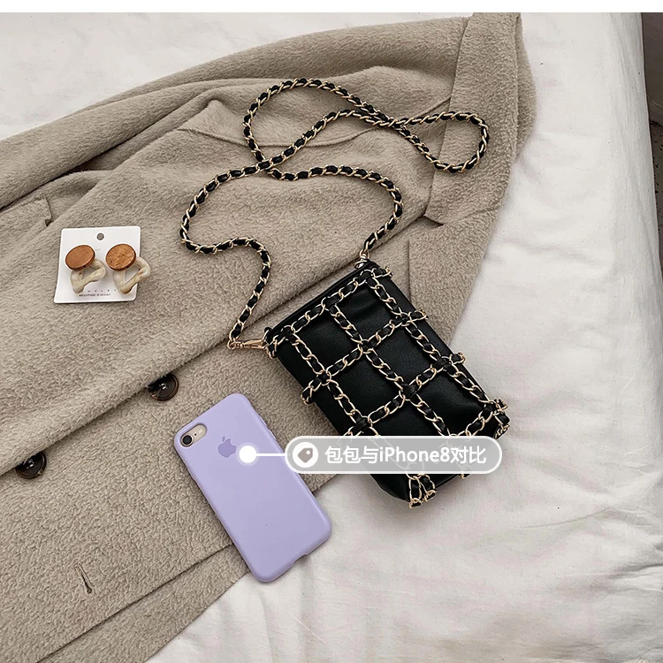 iVog New Arrival Everyday Ladies Ladies Messenger Crossbody Handbag louis Black Chain Hand Bags for Women