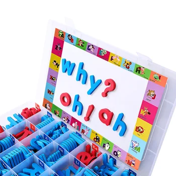 

Spelling Learning Kids Toy Early Education Upper Lower Case Magnetic Letters Set With Magnet Board EVA Alphabet Fridge Stickers