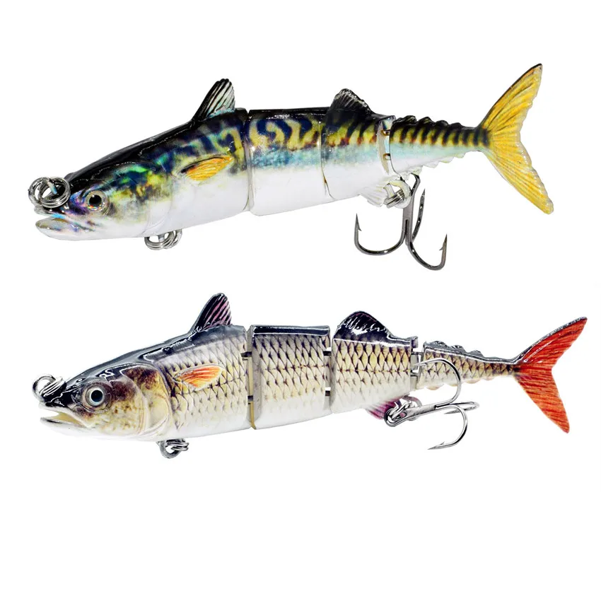 6インチのマグロ釣りルアー,4セクション,スイムベイト