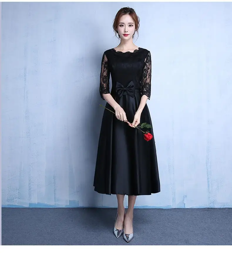 Кружевные новые модные черные цвета размера плюс Robe De Roiree Вечерние Короткие вечерние платья