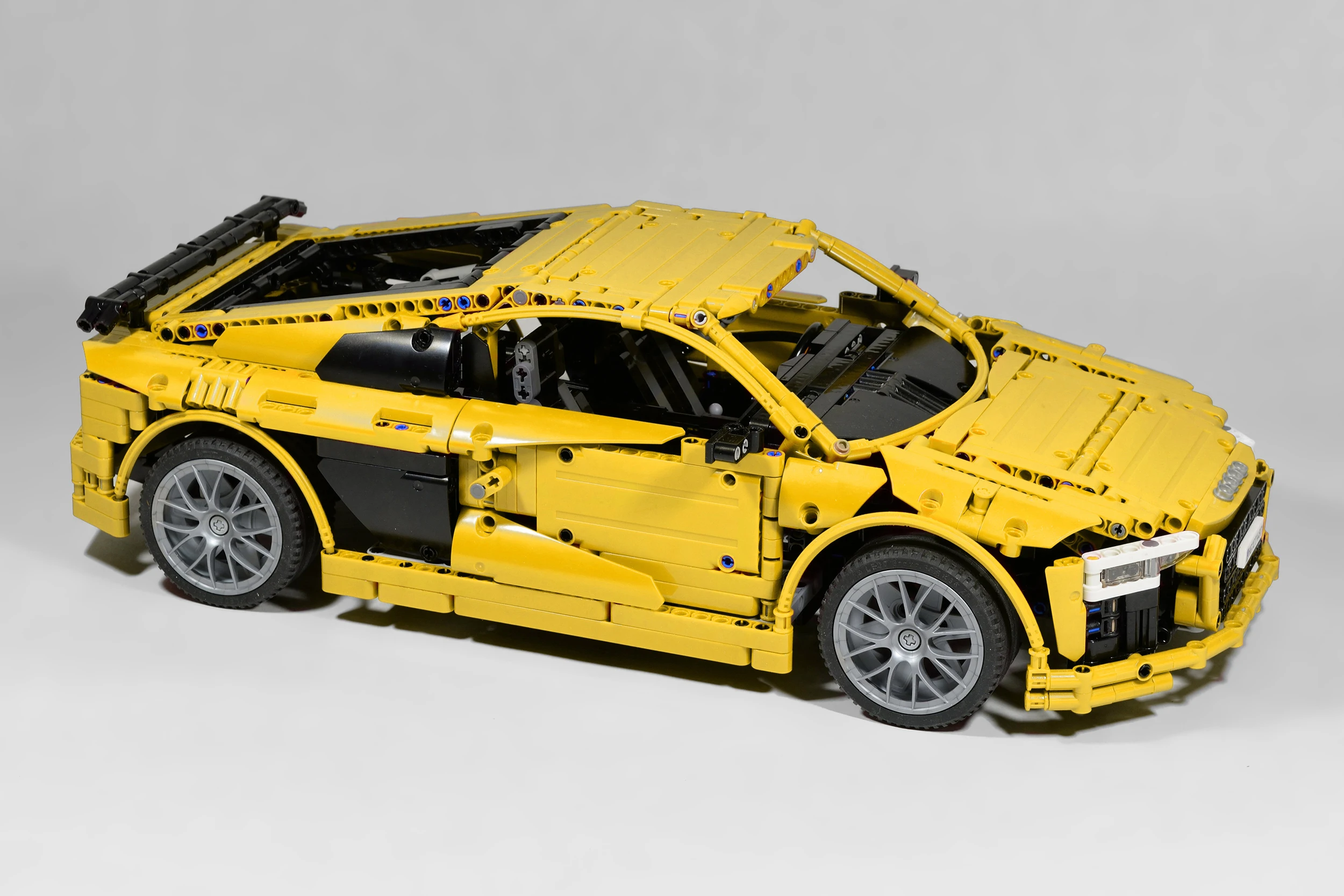 Technic RC Supercar R8 MOC Juego de piezas de ladrillo para MOC-4463 bloques de consoción Kit de juguete DIY nignos educativos