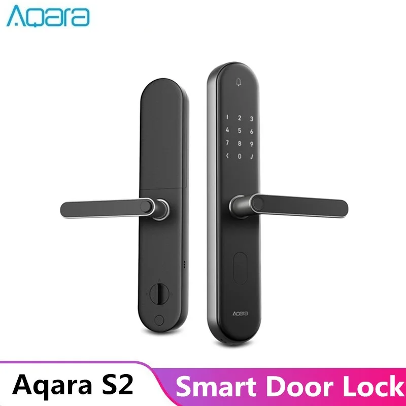 

Aqara S2 Door Lock Smart Fingerprint Digital Touch Screen Keyless Lock Smart Home App Control Adjustable Right/Left Hand