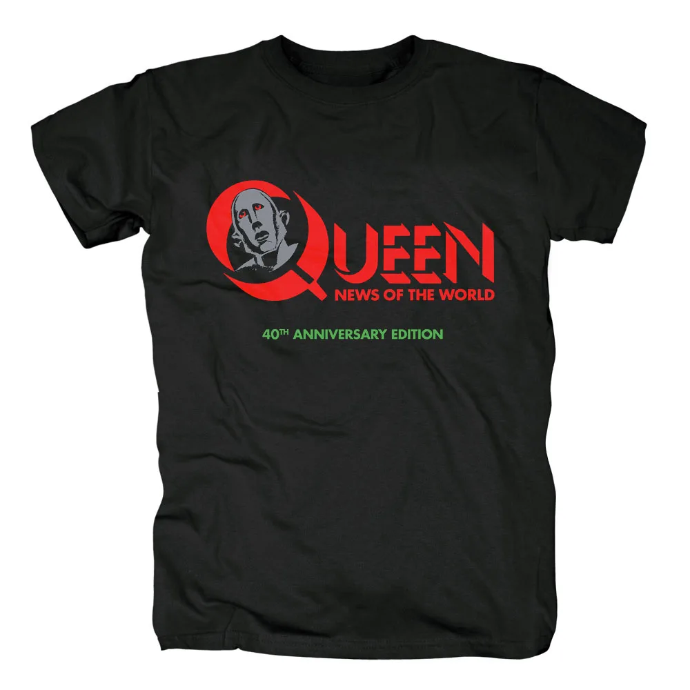 QUEEN News of the World альбом британская футболка в стиле рок Азиатский размер | Мужская
