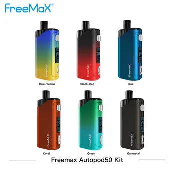 

Original Freemax Autopod50 Pod Mod Kit 2000mAh mod & 4ml pod cartridge Double AX2 Mesh Coil Type-C Electronic Cigarette