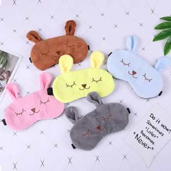 

Cotton Cartoon rabbit Sleep Eye Mask Cute Lovely Eye Cover Sleeping Mask Travel Rest Eye Band Kids Eyeshade Patch Blindfold