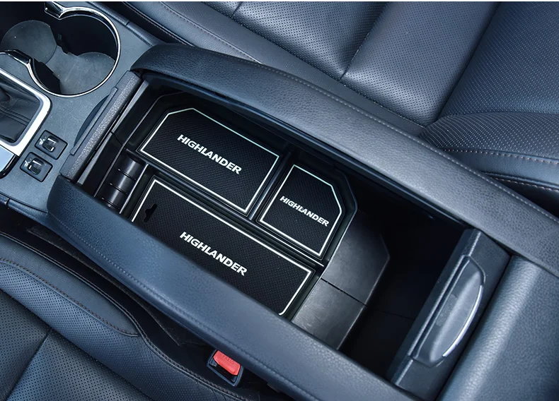 BeingWins автомобильный Стайлинг для Toyota Highlander- автомобильный центральный подлокотник ящик для хранения поддон для перчаток поддон