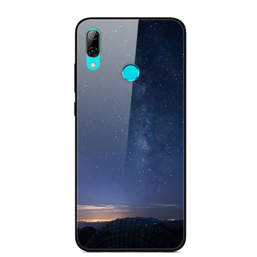 Для huawei P Smart Z противоударный чехол из закаленного стекла с принтом чехол-крышка с узорами Бампер для huawei P Smart чехол Coque - Цвет: 10