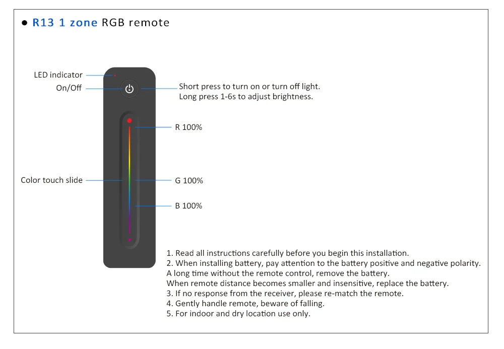 pwm controle remoto V3-L para 4 pinos