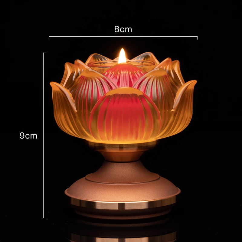 Лотос масло стеклянная лампа-подсвечник Будда Ретро буддийский стеклянный подсвечник Будда зал масляная лампа Будда чай свет Декор стенда X6T - Цвет: Style 2
