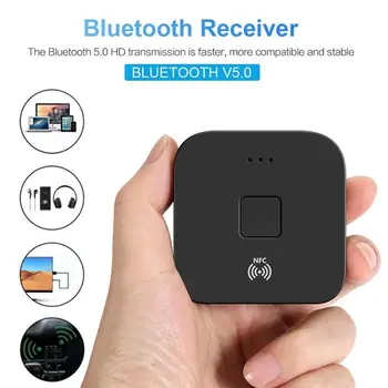 

Bluetooth 5.0 RCA Audio Receiver 3.5mm 3.5 AUX Jack Stereo Music NFC Wireless Adapter For Car TV Home Speaker Auto ON/OFF