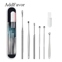 Addfavor набор для удаления ушей из нержавеющей стали, набор инструментов для чистки ушей, личный уход