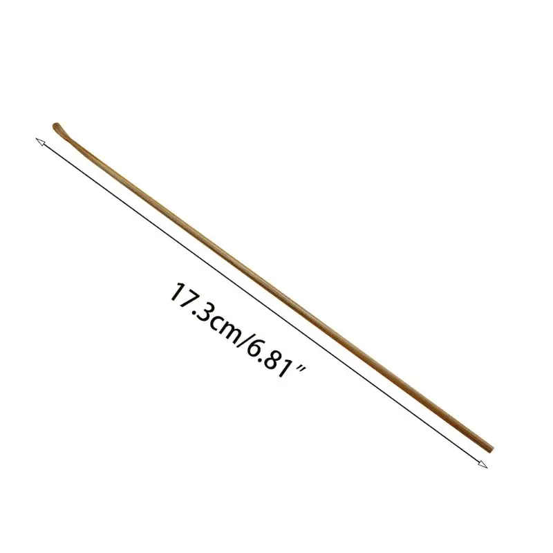 Wood Coal Bamboo Spoon Ear Pick Tool Polishing Round Bamboo Handle Ear Cleaner Creative Gift 4