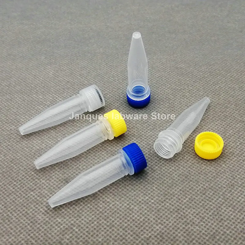 100pcs/lot Laboratory 1.5ml plastic v-bottom freezing tube with silicone gasket,Screw cap Cryogenic Vials,ink Subpackage vial