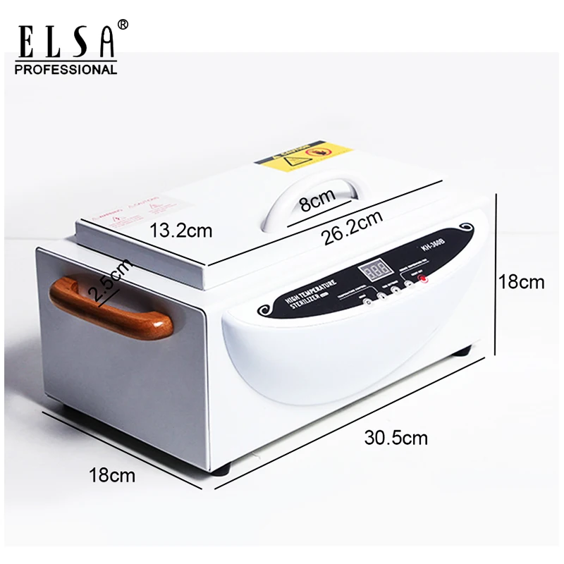 Billige Hohe Temperatur Sterilisator Box Nail art Salon Tragbare Sterilisieren Werkzeug Maniküre Werkzeug Trockene Hitze Sterilisator In RU Lager