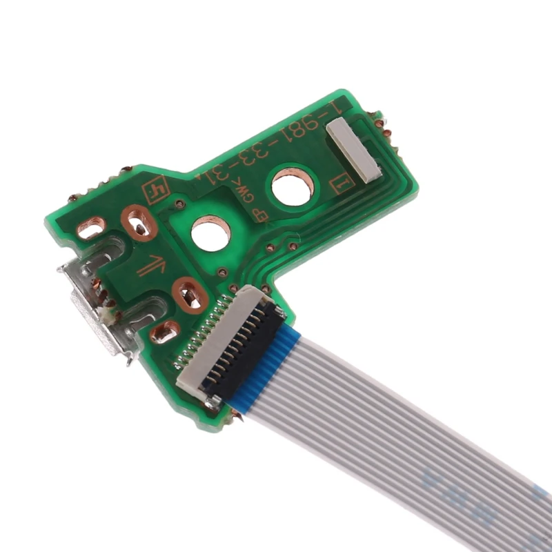 

Replace USB Charging Port Board For JDS-040 PS4 Controller With 12Pin Flex Cable X6HB