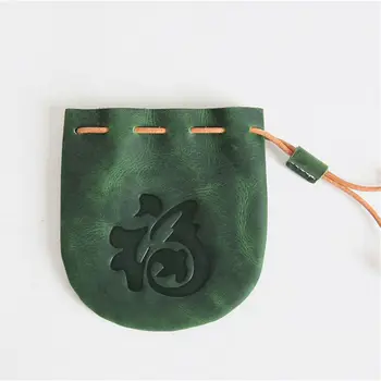 

Women Cute Wallet Coin Bag Case Leather Drawstring Pocket Small Handbag Purse