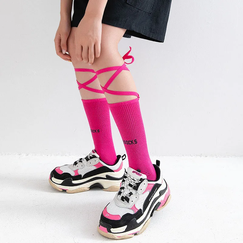 3 Pairs Fluorescence Breathable Autumn Shaping Comfortable Socks Cotton Sweat Absorption Anti Friction Women Socks BCW009