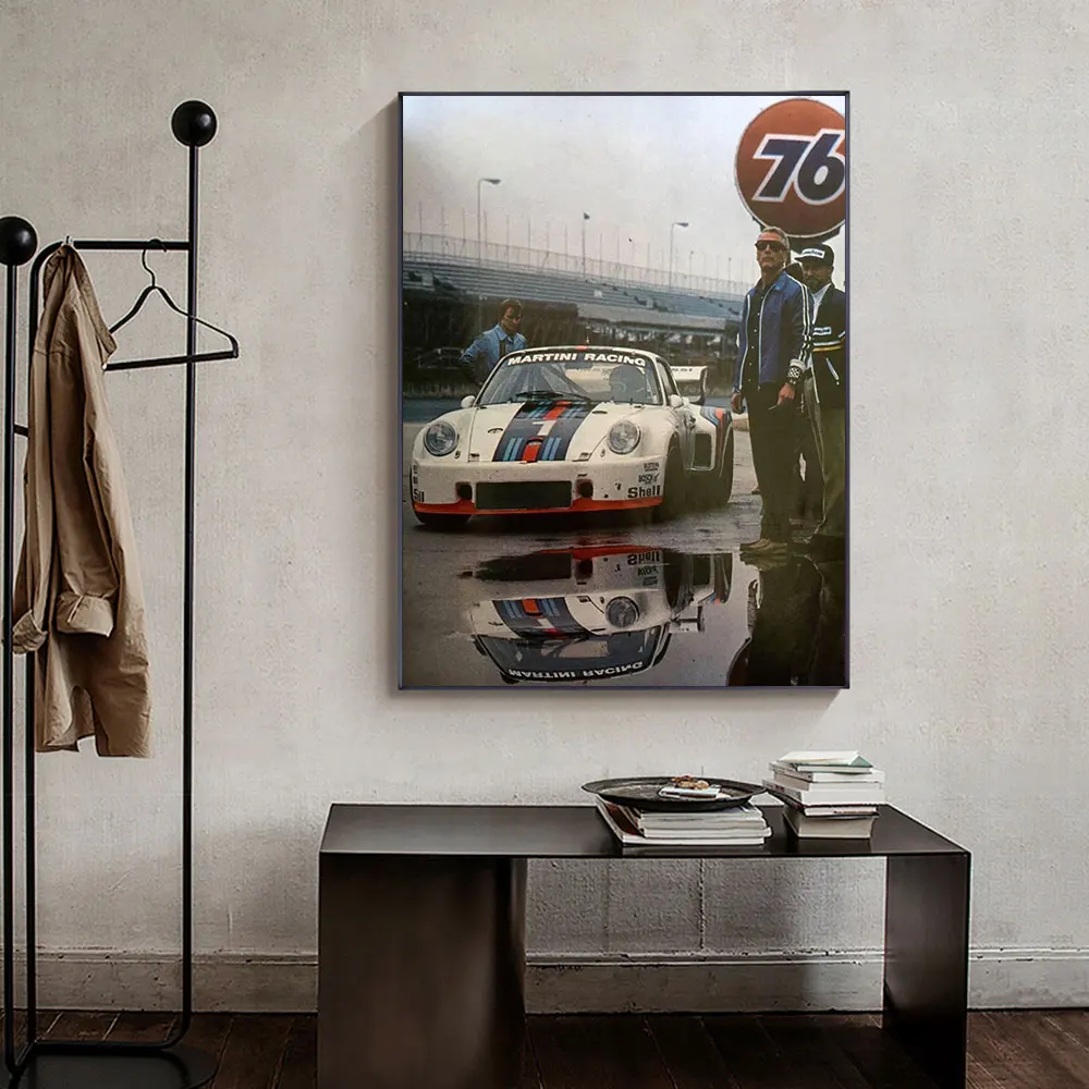 24 Hours Of Le Mans Automobil Martini On Canvas Print Nordic Poster Wall Art Picture For Living Noom Home Decoration Frameless | Дом и сад