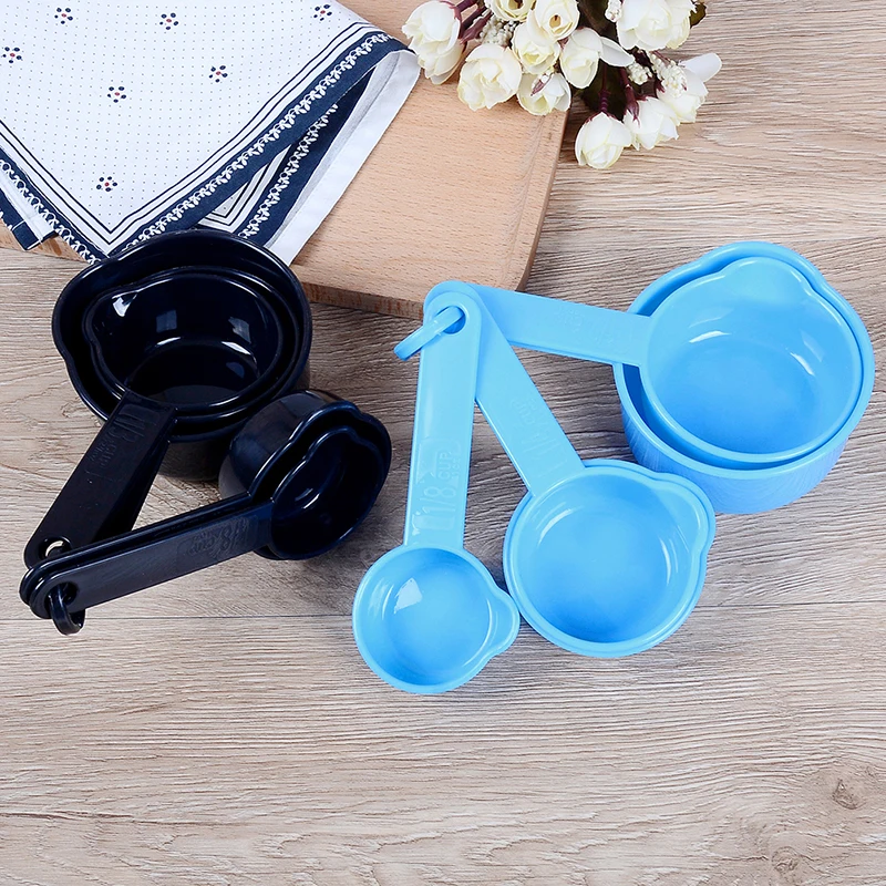 5pcs/set Measuring Spoons Plastic Measure Spoon Useful Sugar Cake Baking Spoon Kitchen Baking Measuring Tools Random