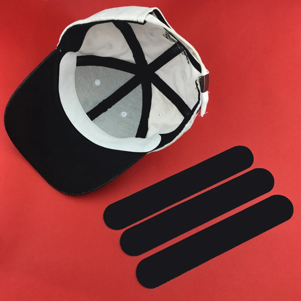 Набор из 10 самоклеющихся шляп Размер редуктор cap Saver пота Guard Absorber Tape-черный