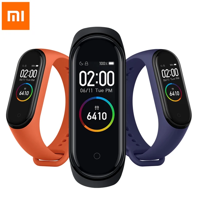 Xiaomi Mi Band 4 Global Version Watch Original Smart Wristband 3 Color AMOLED Screen Mi Band 4 Bluetooth Fitness Heart Rate Band 1