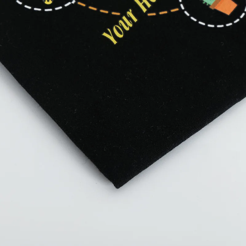 Little Black Bunny Cat Rock Reusable Shopping Bag Women Canvas Tote Bags Printing Eco Bag Cartoon Shopper Shoulder Bags Black