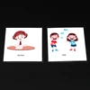 Kids Montessori Baby Learn French Emotion/Action Word Flashcards Cognitive Educational Toys Picture Memorise Gifts for Children 5