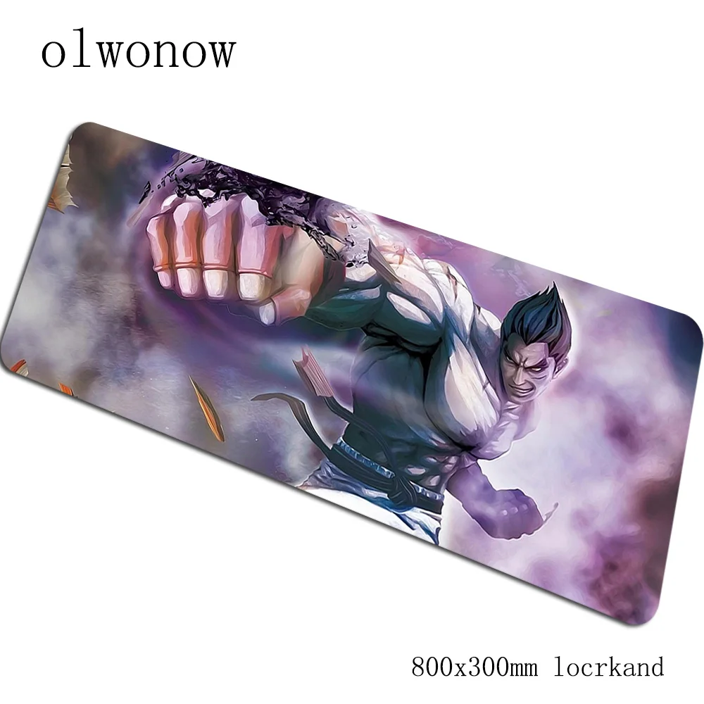 Tekken геймерский коврик для мыши Натуральный каучук 800x300x2 мм игровой коврик для мышки для ноутбука Аксессуары для запястья ноутбука padmouse эргономичный коврик