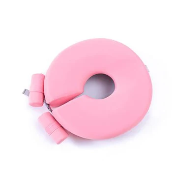 Плавательный круг для детей плавательный круг для шеи свободный надувной Регулируемый воротник детская Ванна кольцо новорожденный от 0 до 12 месяцев бассейн поплавок - Цвет: Pink