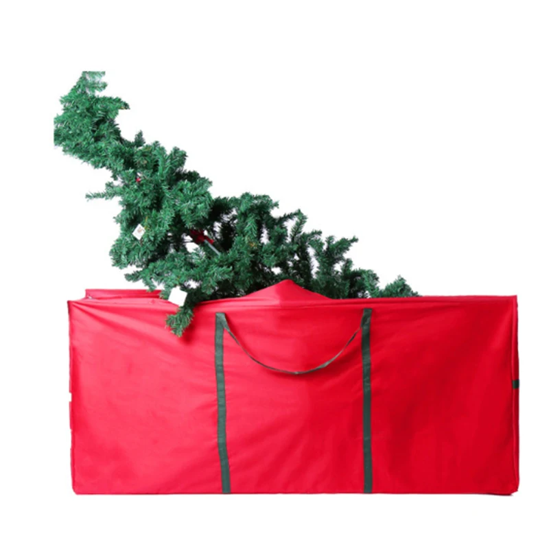 Artificial Xmas Tree Storage Bag with Handles Holiday Tree Storage Case Protective Zippered Xmas Tree Bag Fits Up Total Disass