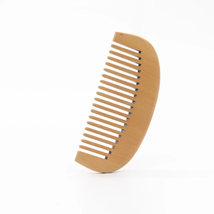 1pc Small Pocket  Wood Comb Natural Peach  Wood Comb for  Women Men Kids Travelling  Wood Healthy Massage Hair Care Tool 6