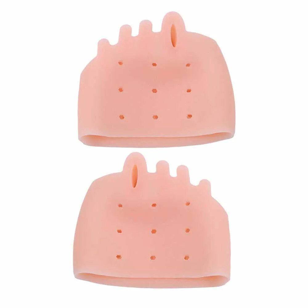2 Pcs Elastic Toe Separator Corrector Splitter Bunion Pain Relief Straightener Orthopedic Protector Foot Care Tool Reusable