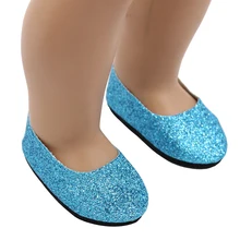  Matte Material 18 Inch American Doll Pointed Shoes 10 Colors Cheap Mini Shoes For 1/3 BJD 43cm Reborn New Baby OG Dolls 