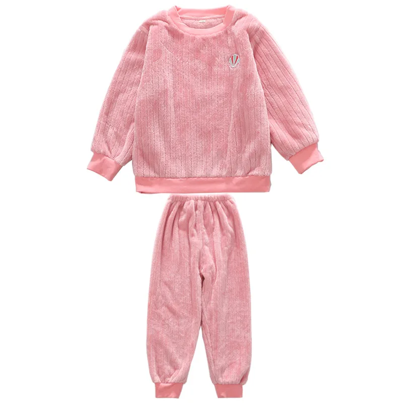 

MudiPanda Christmas Pajamas Set For Girls Home Clothes Winter 2020 Children'S Warm Flannel Pyjamas Kids 4 6 7 8 10 12 15 Years