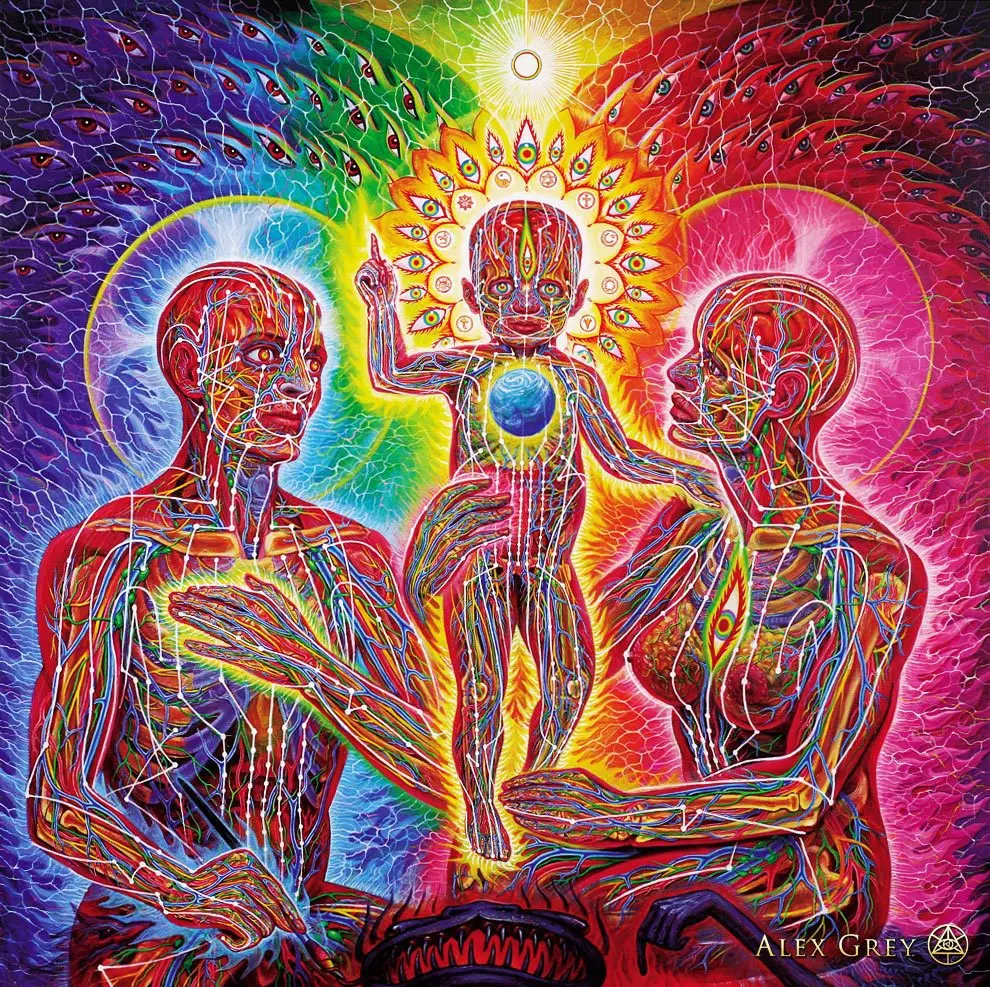 14 Trippy Alex серая абстрактная настенная живопись на холсте плакаты и печать психоделические картины декор для гостиной домашний декор - Цвет: 14
