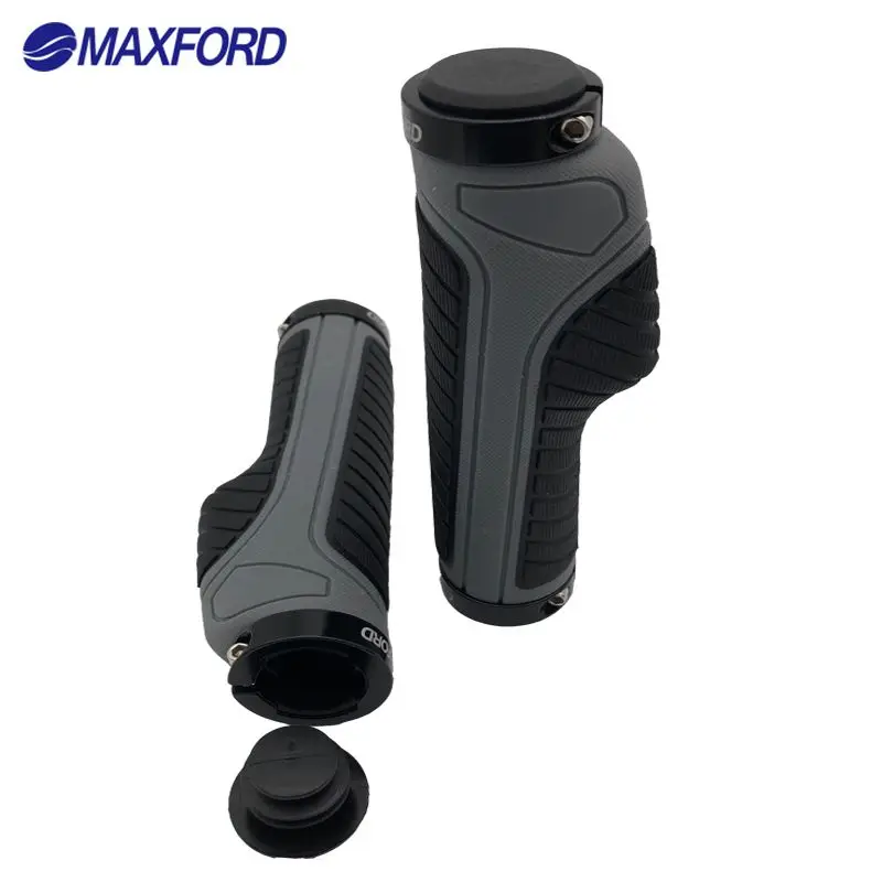MAXFORD MTB горные ручки для велосипедного руля велосипед эргономичные ручки велосипедный Руль резиновые части заглушка для розетки Красный Синий Красный Серый Черный Коричневый
