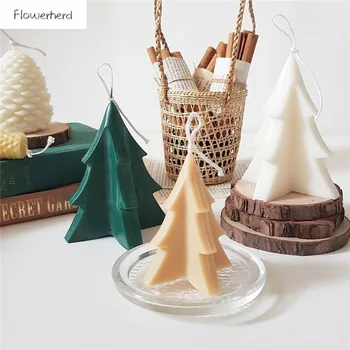 

Christmas Decoraton DIY Handmade Candle Mold Aroma Candle Making Supplies Large Three-dimensional Christmas Tree Acrylic Mold