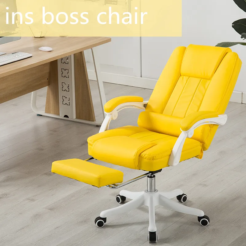 

Gaming Chair Lying Lifting Boss Chair Youtuber Video Chair Computer Chair Pink Office Chair With Footrest Live Video Chair