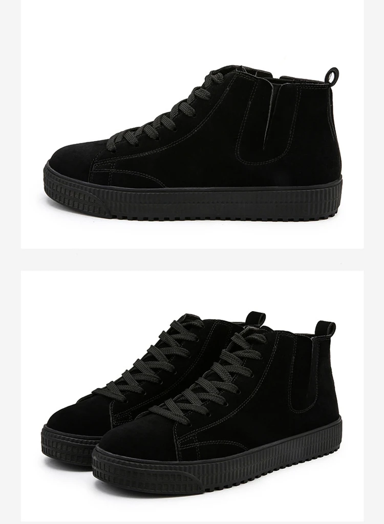 Высокие, чтобы помочь обувь мужская, трендовая, повседневная, Классическая, брендовая, кожаная, удобная, на шнуровке, повседневная, дикая, уличная, износостойкая мужская обувь