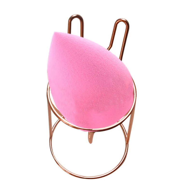 Beauty Egg Makeup Puff Rack Rose Gold Rabbit Puff Holder Carbon Steel Puff Sponge Display Stand Cute Fashion New Arrival