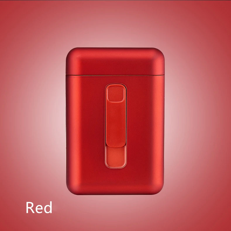 20 шт., чехол для сигарет, электронная USB Зажигалка, держатель для сигар, зажигалка для обычных сигарет, гаджеты для мужчин